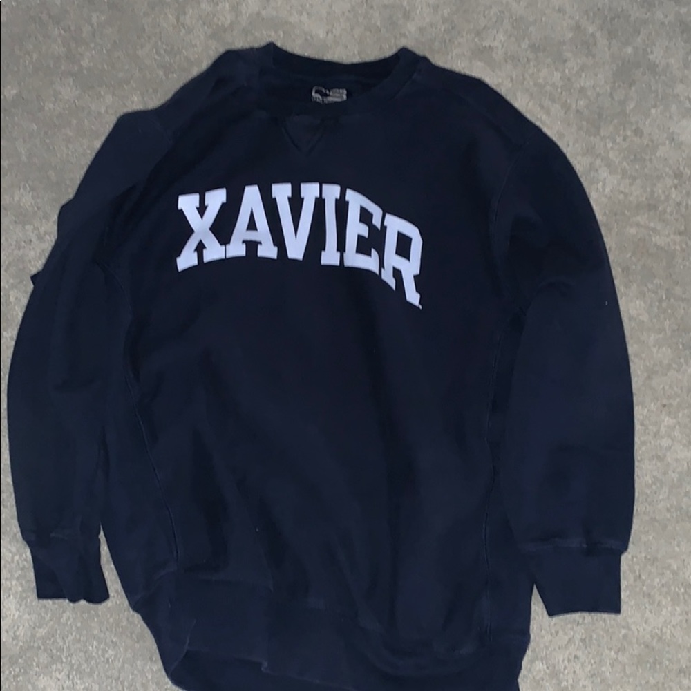 Xavier navy blue crewneck oversized